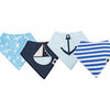 Karids Baby Bandana Bibs, 4-Pack Set 100% Organic Cotton, Soft and Absorbent Boys and Girls