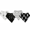 Karids Baby Bandana Bibs, 4-Pack Set 100% Organic Cotton, Soft and Absorbent Boys and Girls