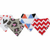 Karids Baby Bandana Bibs, 4-Pack Set 100% Organic Cotton, Soft and Absorbent Boys and Girls