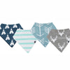 Karids Baby Bandana Bibs, 4-Pack Set 100% Organic Cotton, Soft and Absorbent Boys and Girls