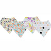 Karids Baby Bandana Bibs, 4-Pack Set 100% Organic Cotton, Soft and Absorbent Boys and Girls