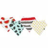 Karids Baby Bandana Bibs, 4-Pack Set 100% Organic Cotton, Soft and Absorbent Boys and Girls