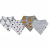 Karids Baby Bandana Bibs, 4-Pack Set 100% Organic Cotton, Soft and Absorbent Boys and Girls