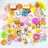 Random 100 pcs Jumbo Medium Mini Soft Squishy Cake/Panda/Bread/Buns