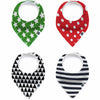 Karids Baby Bandana Bibs, 4-Pack Set 100% Organic Cotton, Soft and Absorbent Boys and Girls