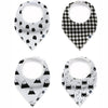 Karids Baby Bandana Bibs, 4-Pack Set 100% Organic Cotton, Soft and Absorbent Boys and Girls