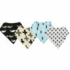 Karids Baby Bandana Bibs, 4-Pack Set 100% Organic Cotton, Soft and Absorbent Boys and Girls