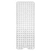 Bathtub Mat Non Slip – 100 x 40 CM Non Slip Bath Mat – Easy Clean Non Slip Shower Mats – Sturdy Suction Cup Attaching – Comfortable for Feet – Draining Holes – Modern Design (Transparent)