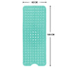 Bathtub Mat Non Slip – 100 x 40 CM Non Slip Bath Mat – Easy Clean Non Slip Shower Mats – Sturdy Suction Cup Attaching – Comfortable for Feet – Draining Holes – Modern Design (Green)