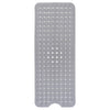 Bathtub Mat Non Slip – 100 x 40 CM Non Slip Bath Mat – Easy Clean Non Slip Shower Mats – Sturdy Suction Cup Attaching – Comfortable for Feet – Draining Holes – Modern Design (Grey)