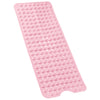 Bathtub Mat Non Slip – 100 x 40 CM Non Slip Bath Mat – Easy Clean Non Slip Shower Mats – Sturdy Suction Cup Attaching – Comfortable for Feet – Draining Holes – Modern Design (Pink)