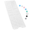 Bathtub Mat Non Slip – 100 x 40 CM Non Slip Bath Mat – Easy Clean Non Slip Shower Mats – Sturdy Suction Cup Attaching – Comfortable for Feet – Draining Holes – Modern Design (White)